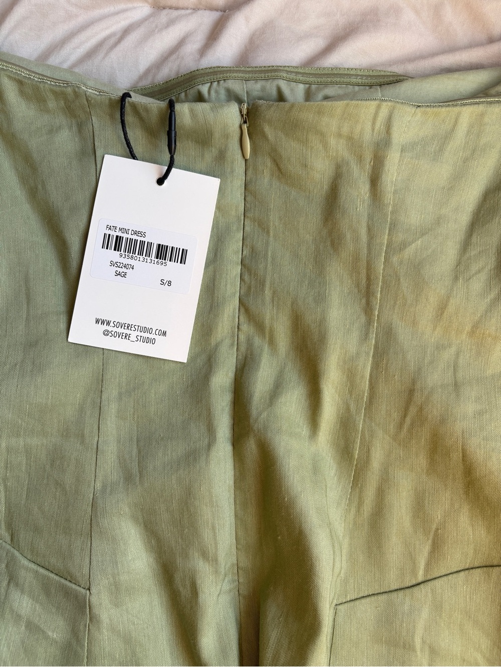 Sovere Studio Revolve Dress Sage Green - Picture 5 of 7